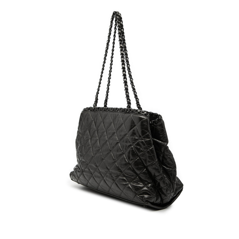 Small Quilted Calfskin Chain Me Tote - Image 2
