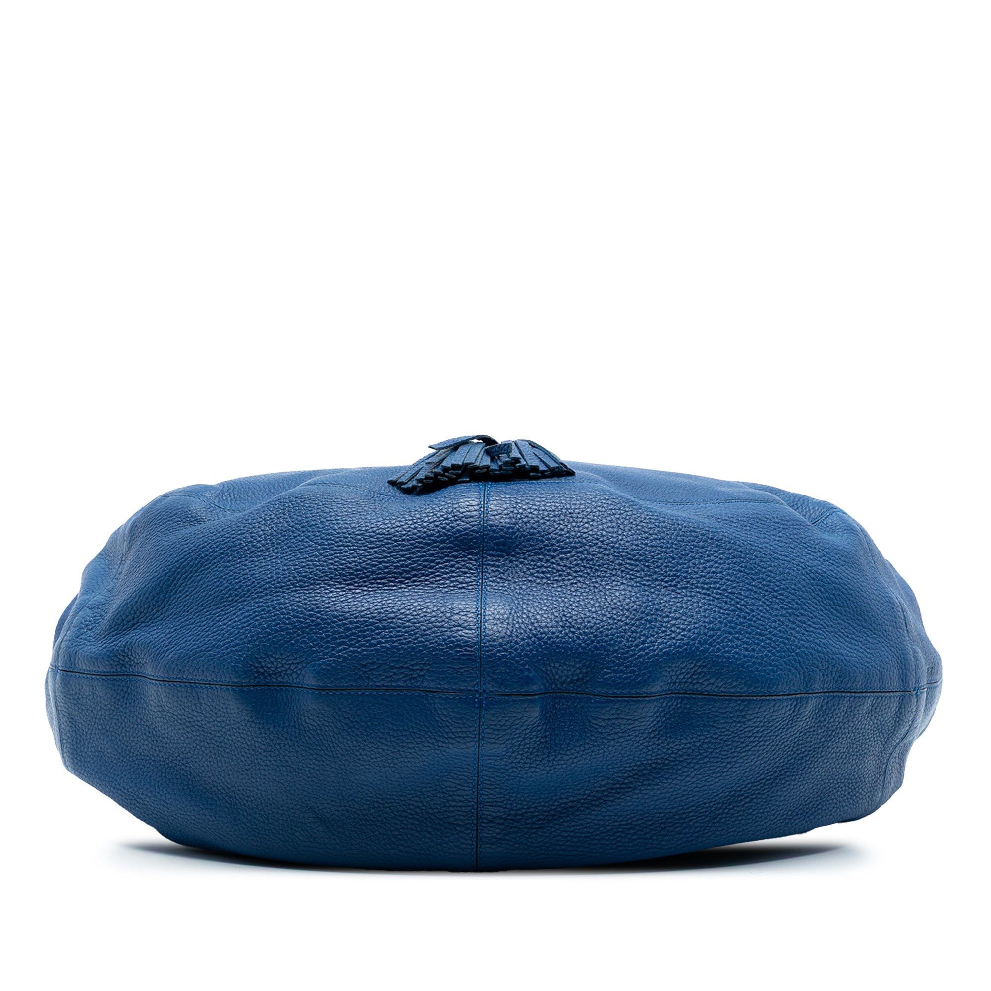 Large Washed Cervo Intrecciato Hobo - Image 3