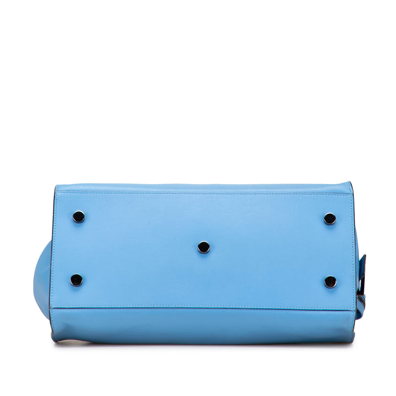 Small Leather Monogram Cabas Satchel - Image 3