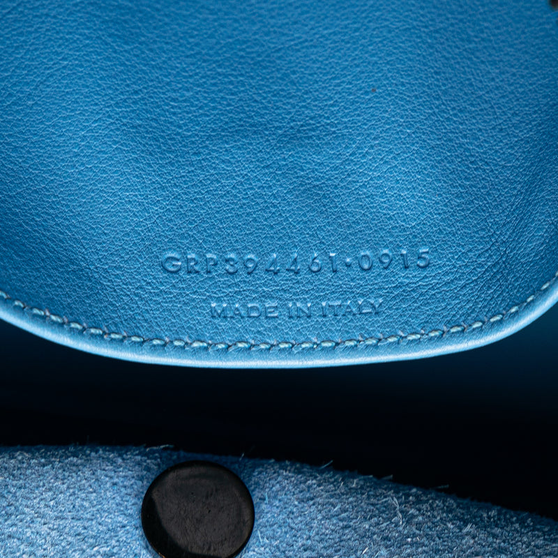 Small Leather Monogram Cabas Satchel - Image 6