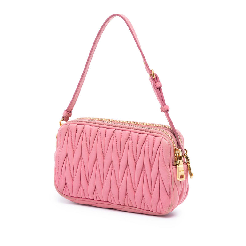 Nappa Matelasse Double Zip Handbag - Image 2
