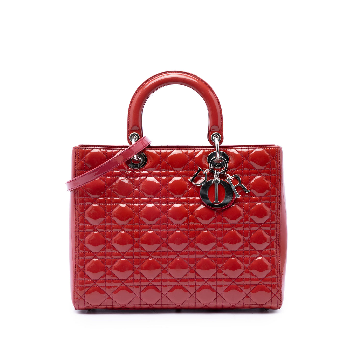 Large Patent Cannage Lady Dior - Image 1