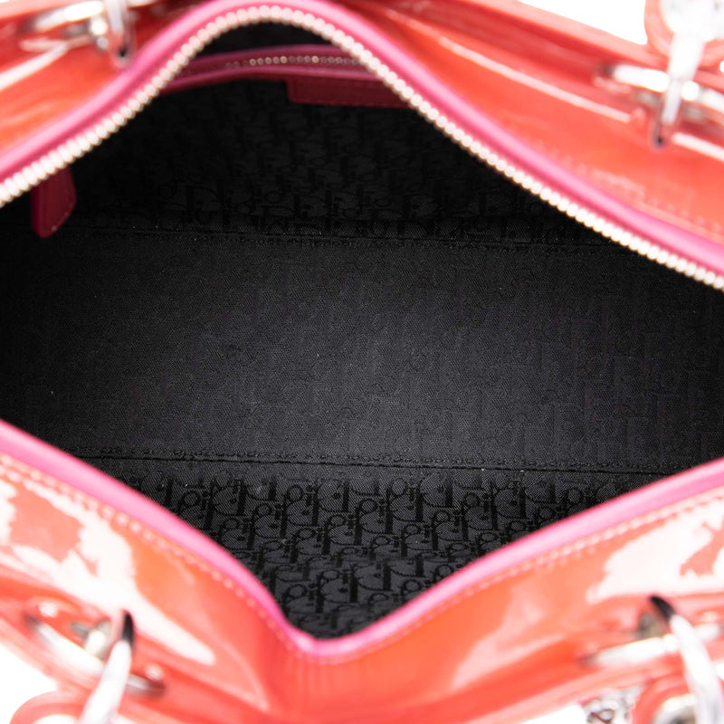 Large Patent Cannage Lady Dior - Image 4