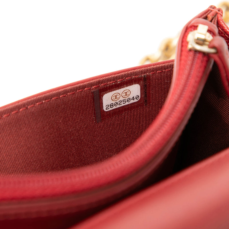 Quilted Caviar Boy Wallet on Chain - Image 6