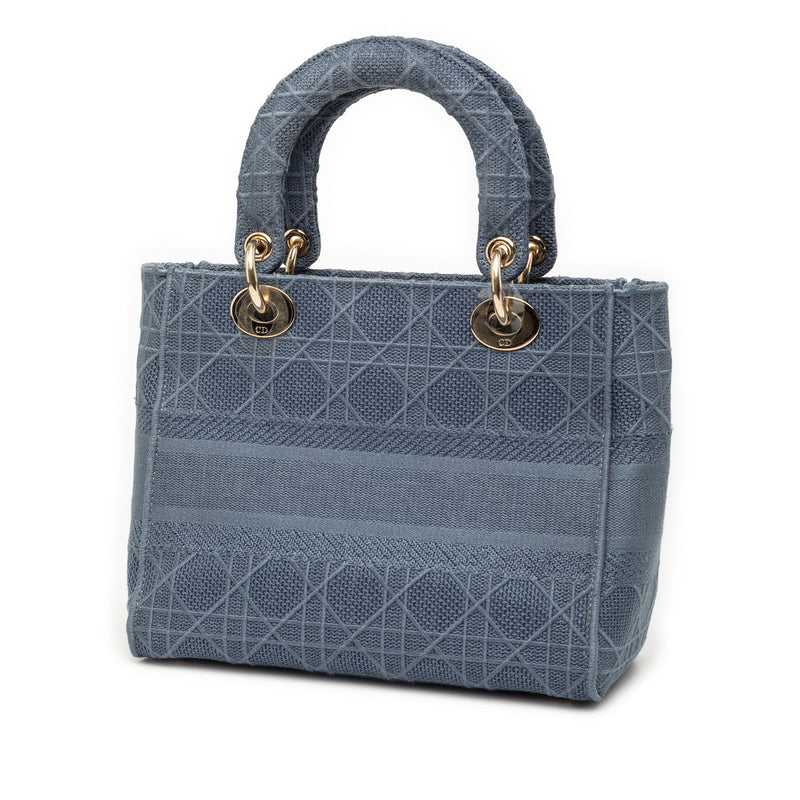 Medium Canvas Cannage Lady D Lite - Image 2