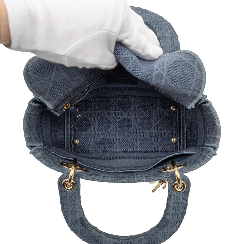 Medium Canvas Cannage Lady D Lite - Image 4