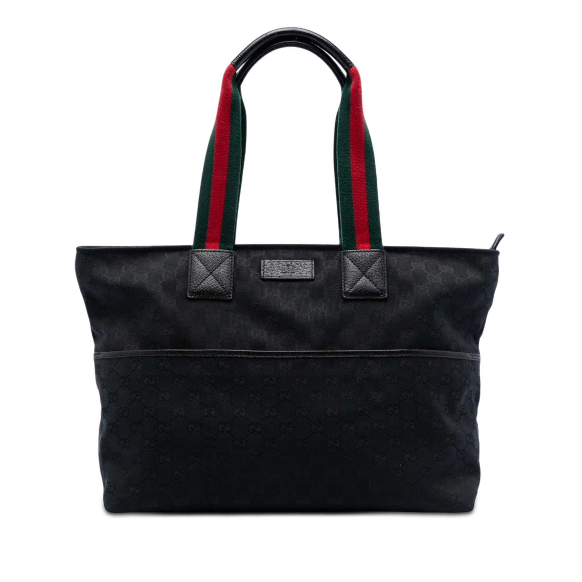 GG Canvas Web Tote - Image 1