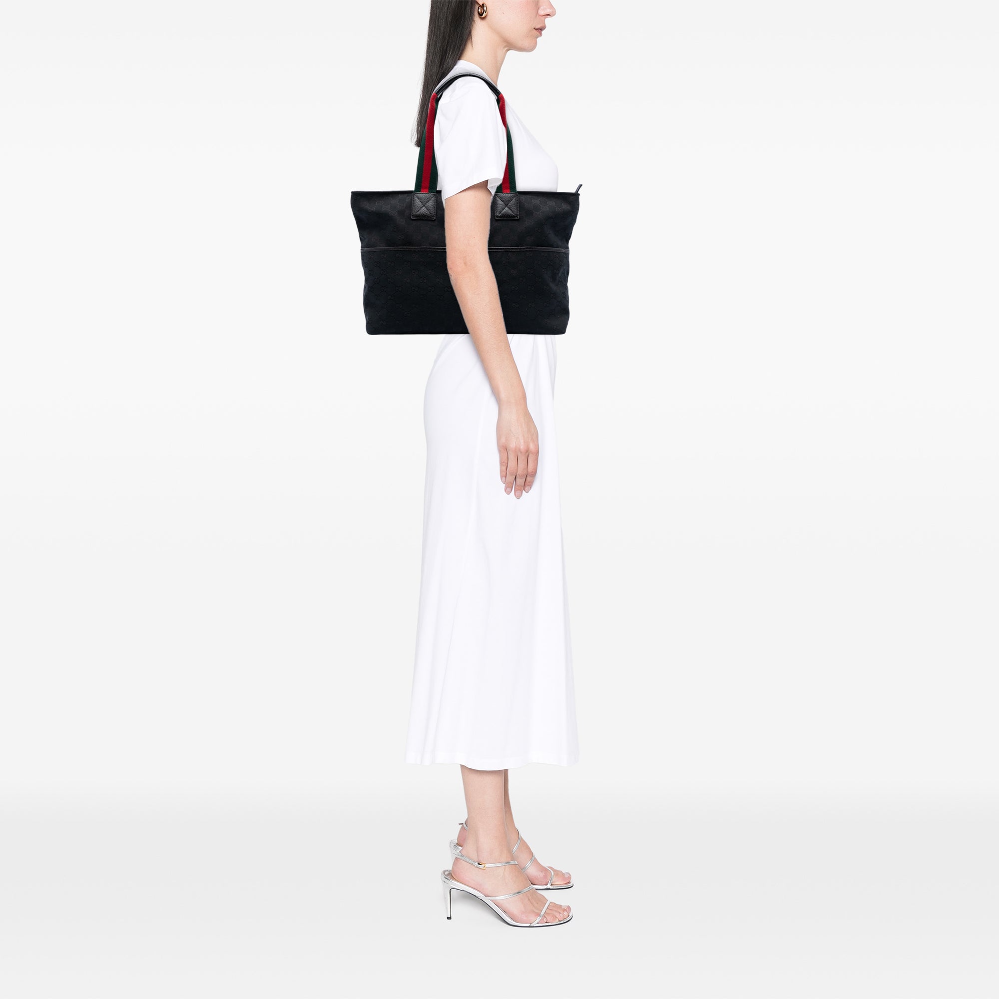 GG Canvas Web Tote - Image 7