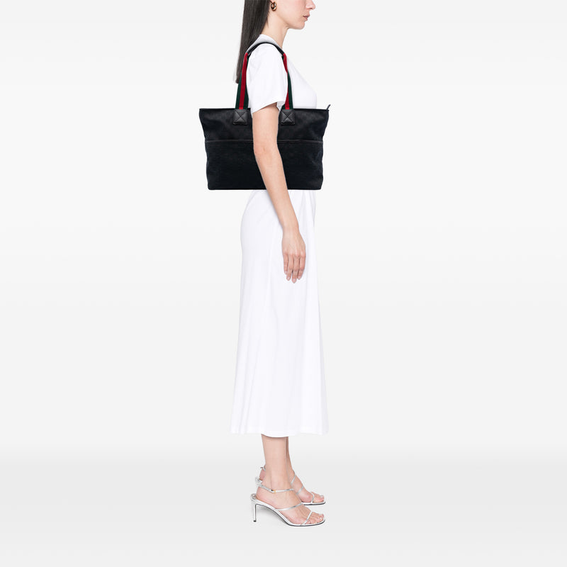 GG Canvas Web Tote - Image 7