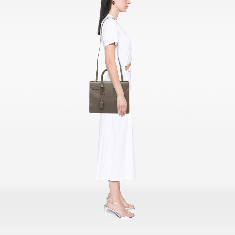 Small Leather Sac De Jour Satchel - Image 6