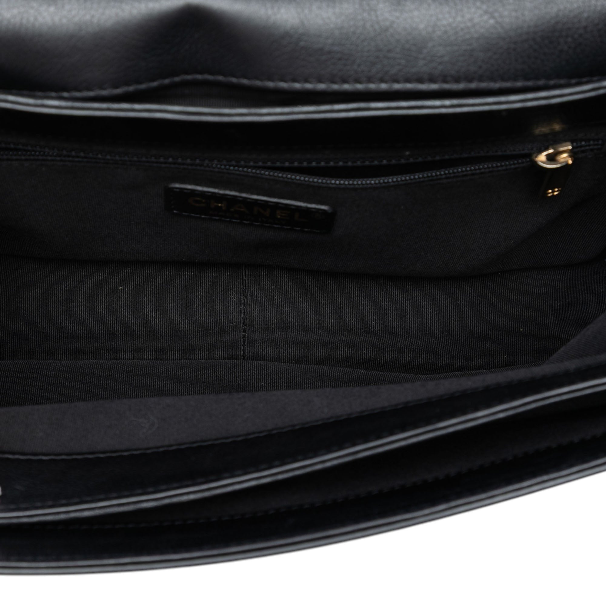 Medium Quilted Calfskin Straight Lined Flap - Image 4