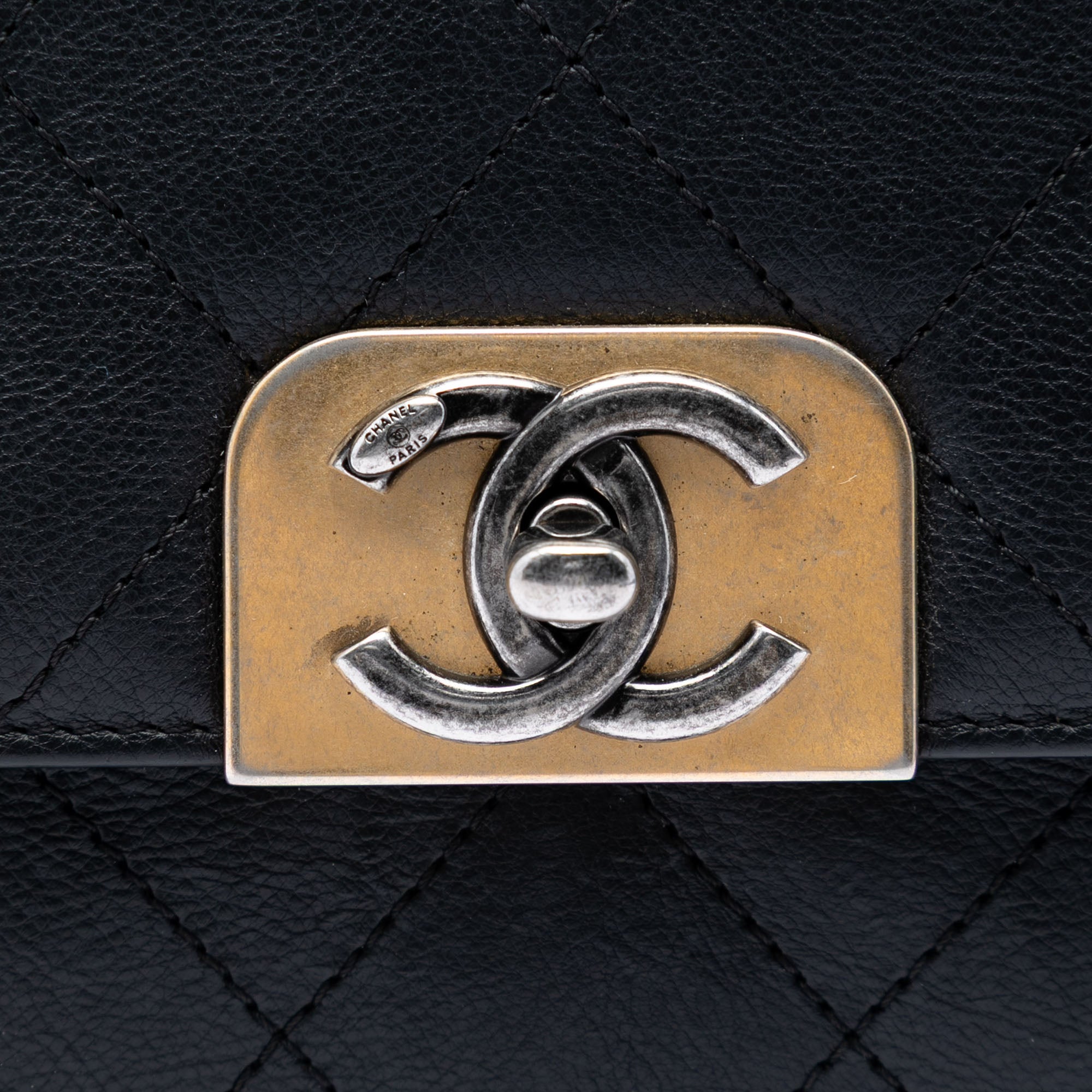 Medium Quilted Calfskin Straight Lined Flap - Image 5