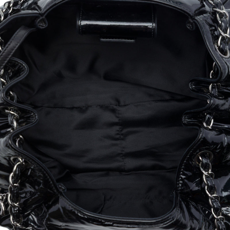 Patent Accordion Camellia Tote - Image 4