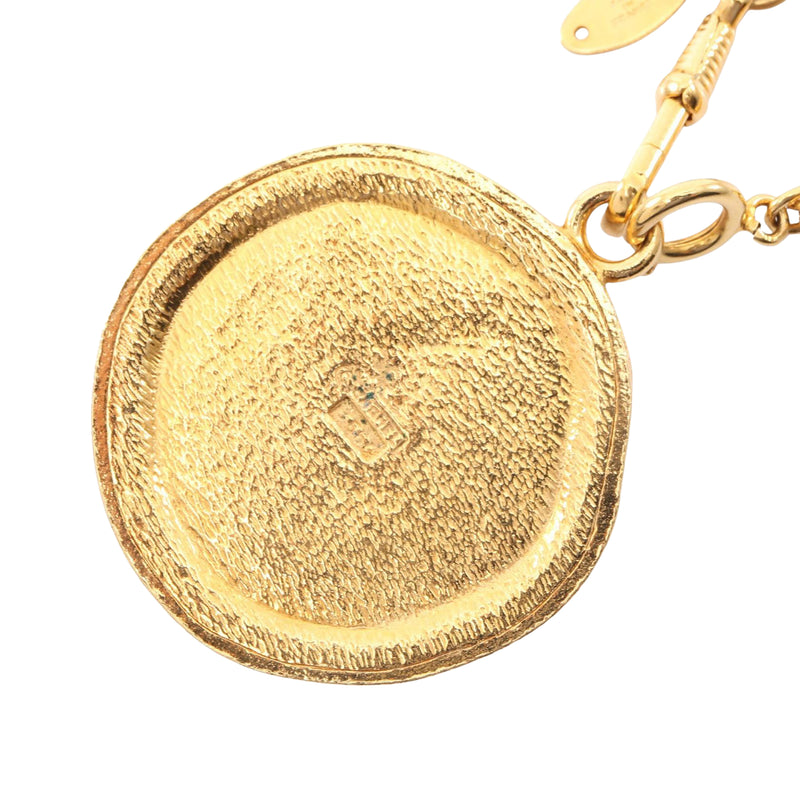 CC Gold Plated Centaur Medallion Pendant Necklace - Image 3