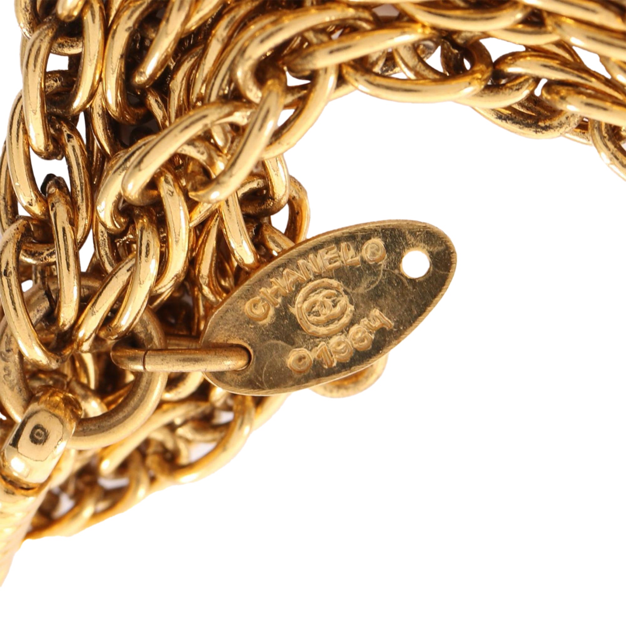 CC Gold Plated Centaur Medallion Pendant Necklace - Image 4
