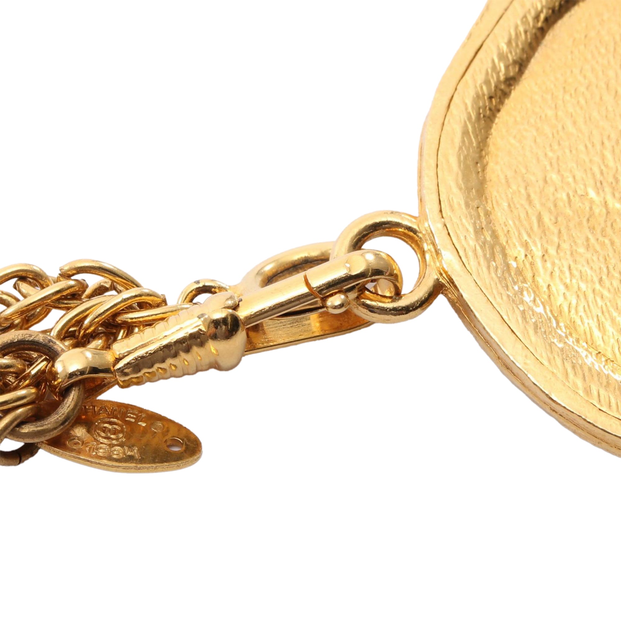 CC Gold Plated Centaur Medallion Pendant Necklace - Image 7