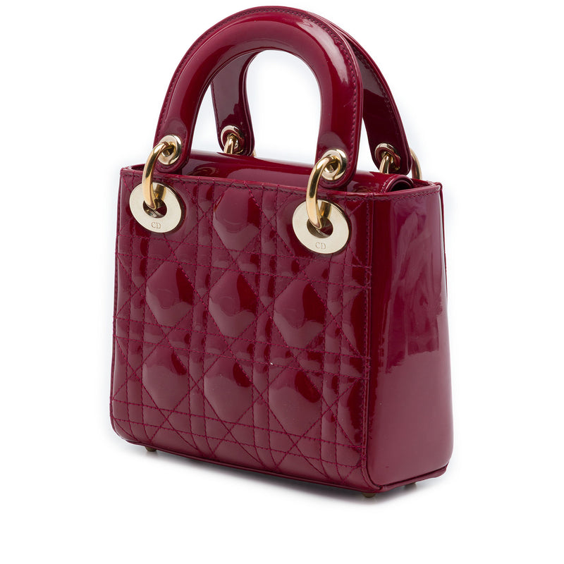 Mini Patent Cannage Lady Dior - Image 2