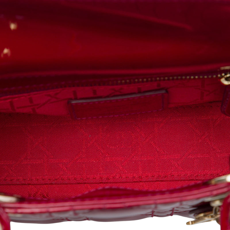 Mini Patent Cannage Lady Dior - Image 4