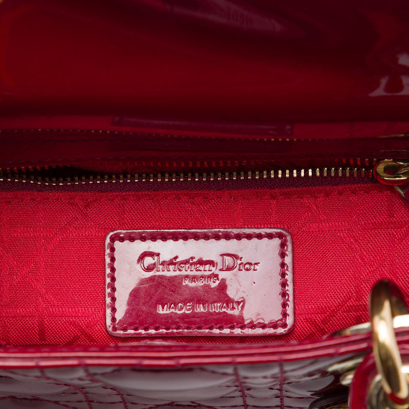 Mini Patent Cannage Lady Dior - Image 5