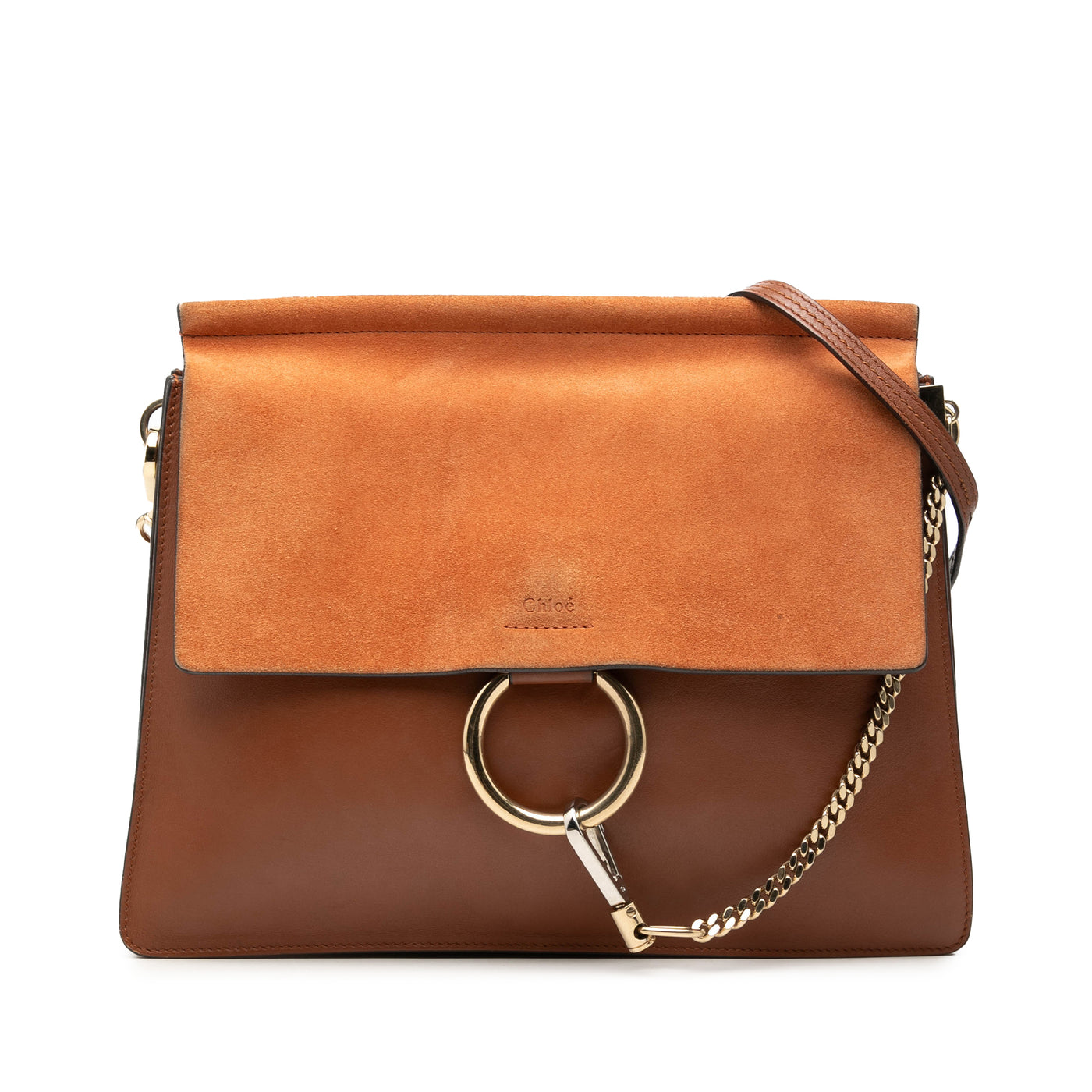 Medium Calfskin and Suede Faye Crossbody - Image 1