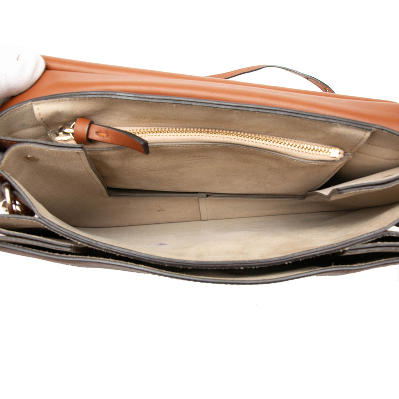 Medium Calfskin and Suede Faye Crossbody - Image 4