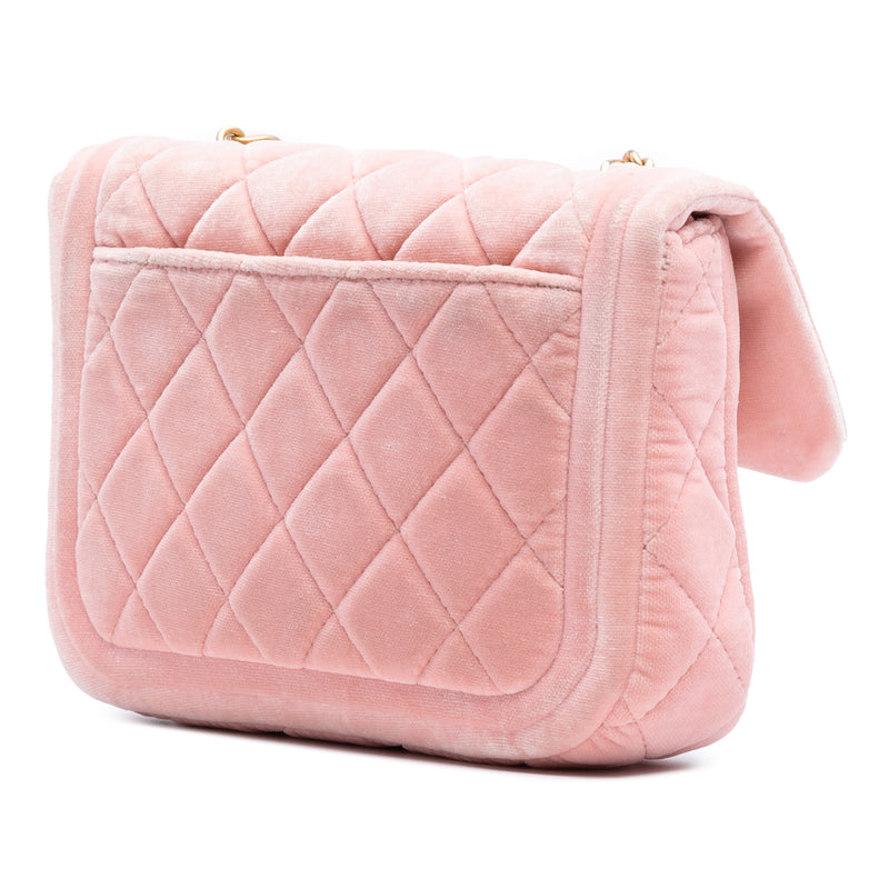 Mini Quilted Velvet Double Frame Flap - Image 2