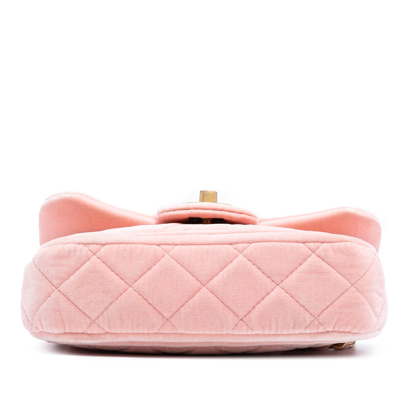 Mini Quilted Velvet Double Frame Flap - Image 3