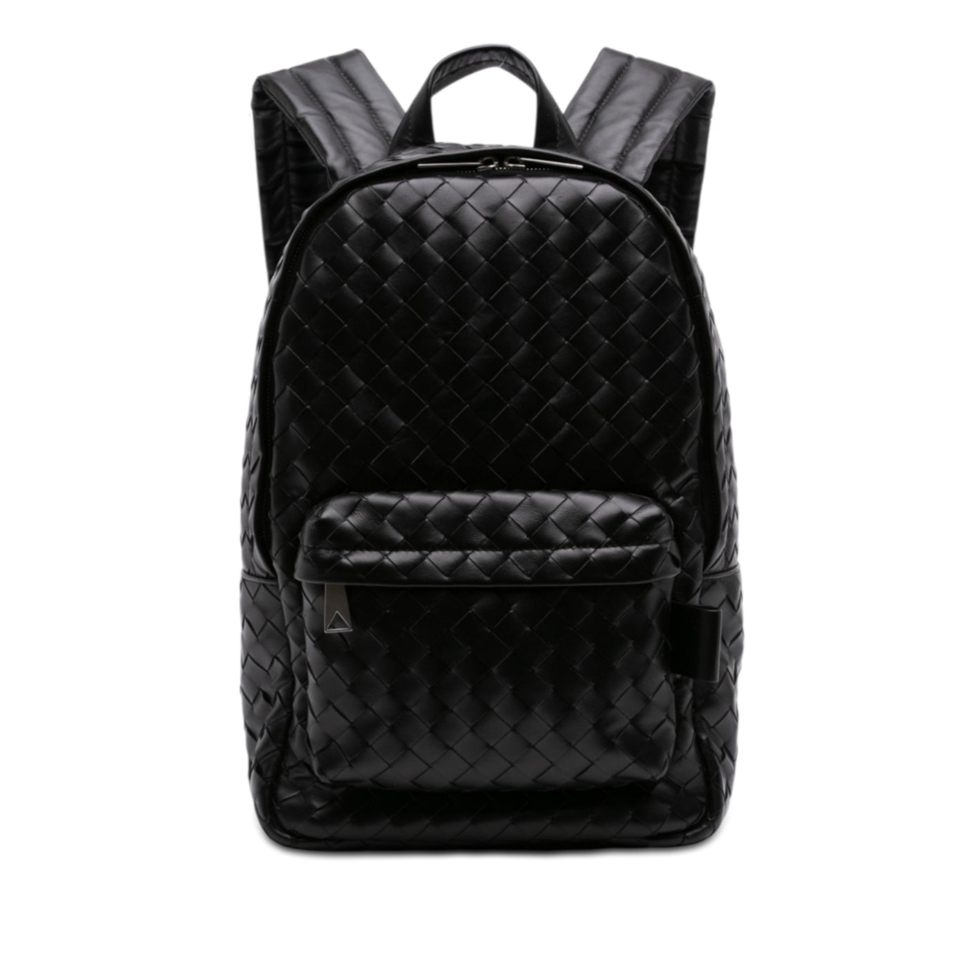 Small Leather Intrecciato Backpack - Image 1