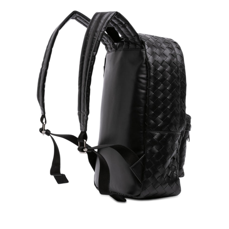 Small Leather Intrecciato Backpack - Image 2