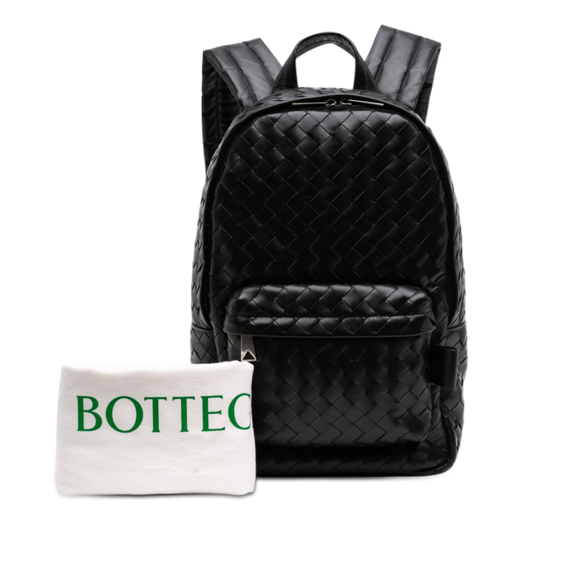 Small Leather Intrecciato Backpack - Image 7