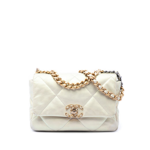 Medium Iridescent Lambskin 19 Flap - Image 1