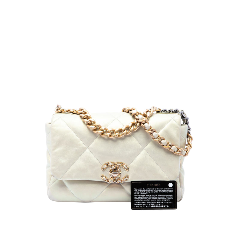 Medium Iridescent Lambskin 19 Flap - Image 7