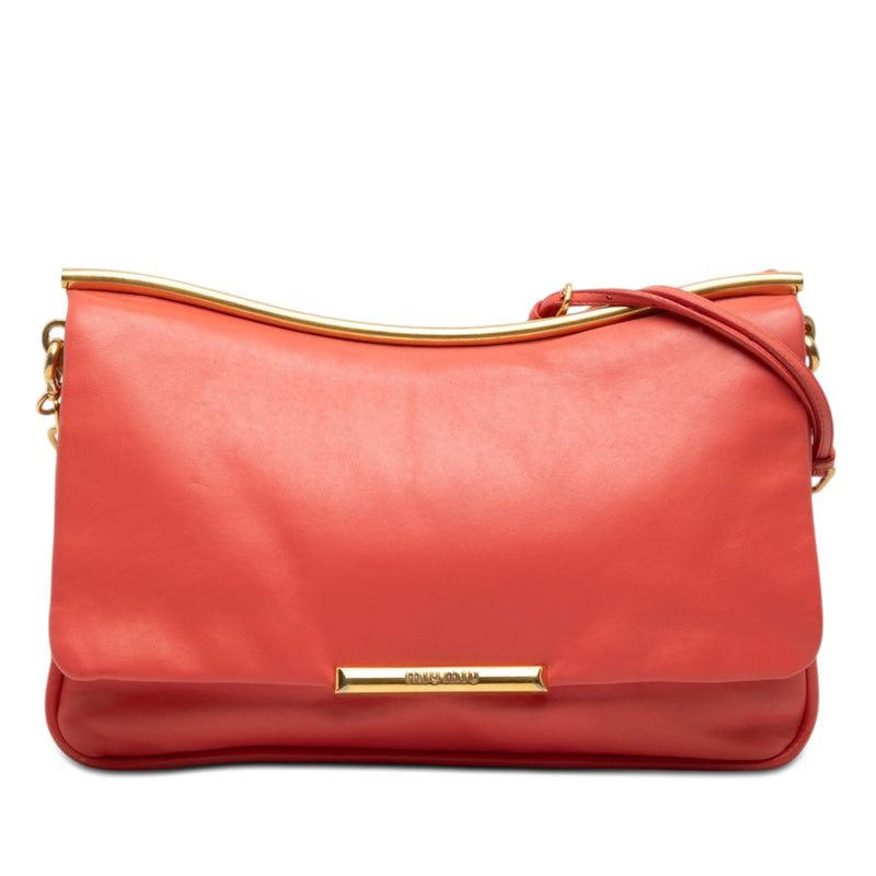 Nappa Frame Flap Chain Crossbody