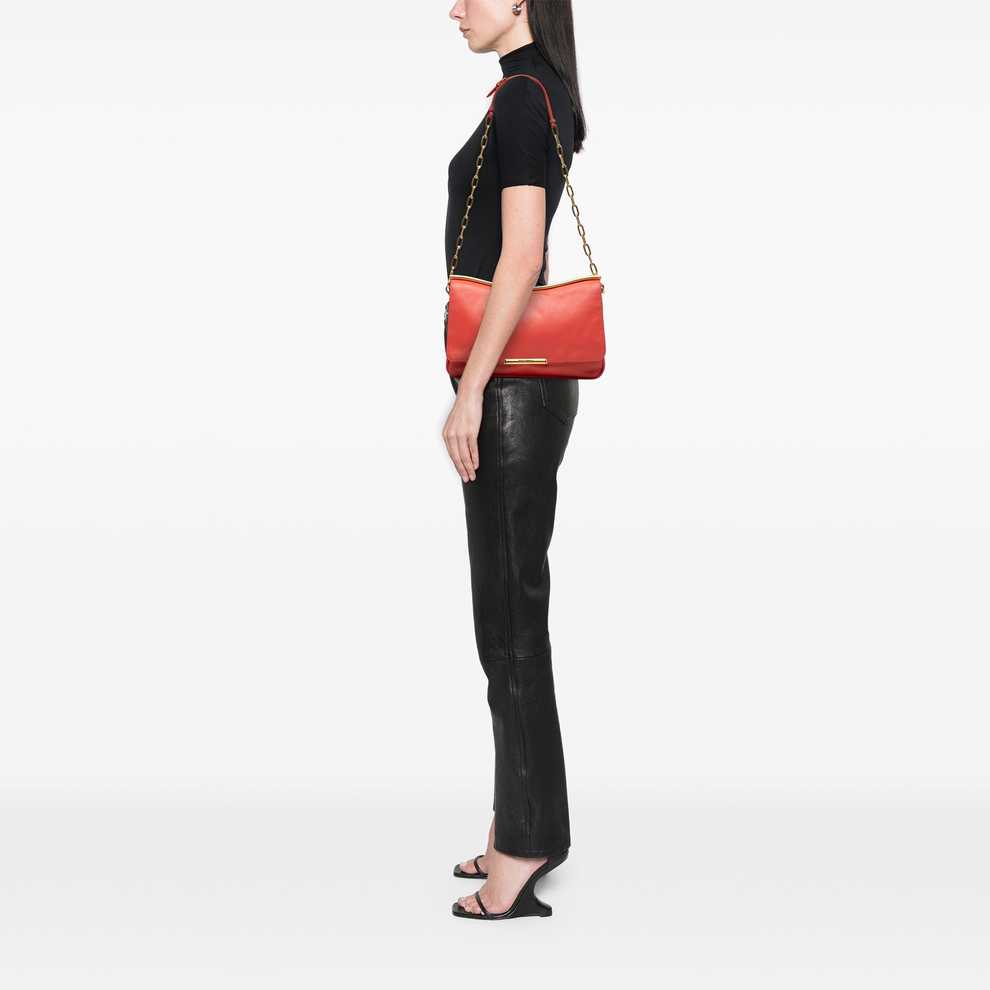 Nappa Frame Flap Chain Crossbody - Image 6