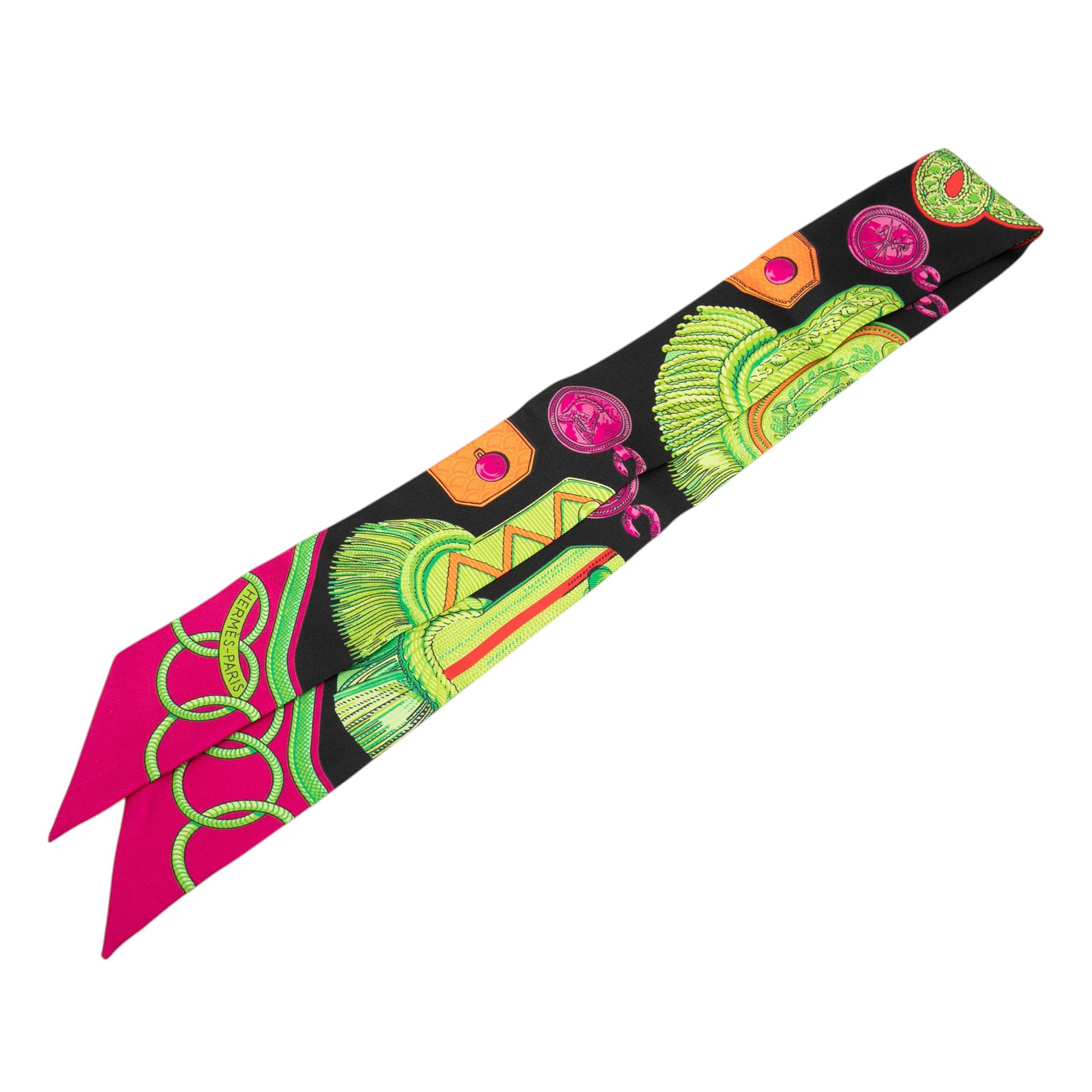 Epaulettes de Gala Silk Twilly Scarf - Image 1