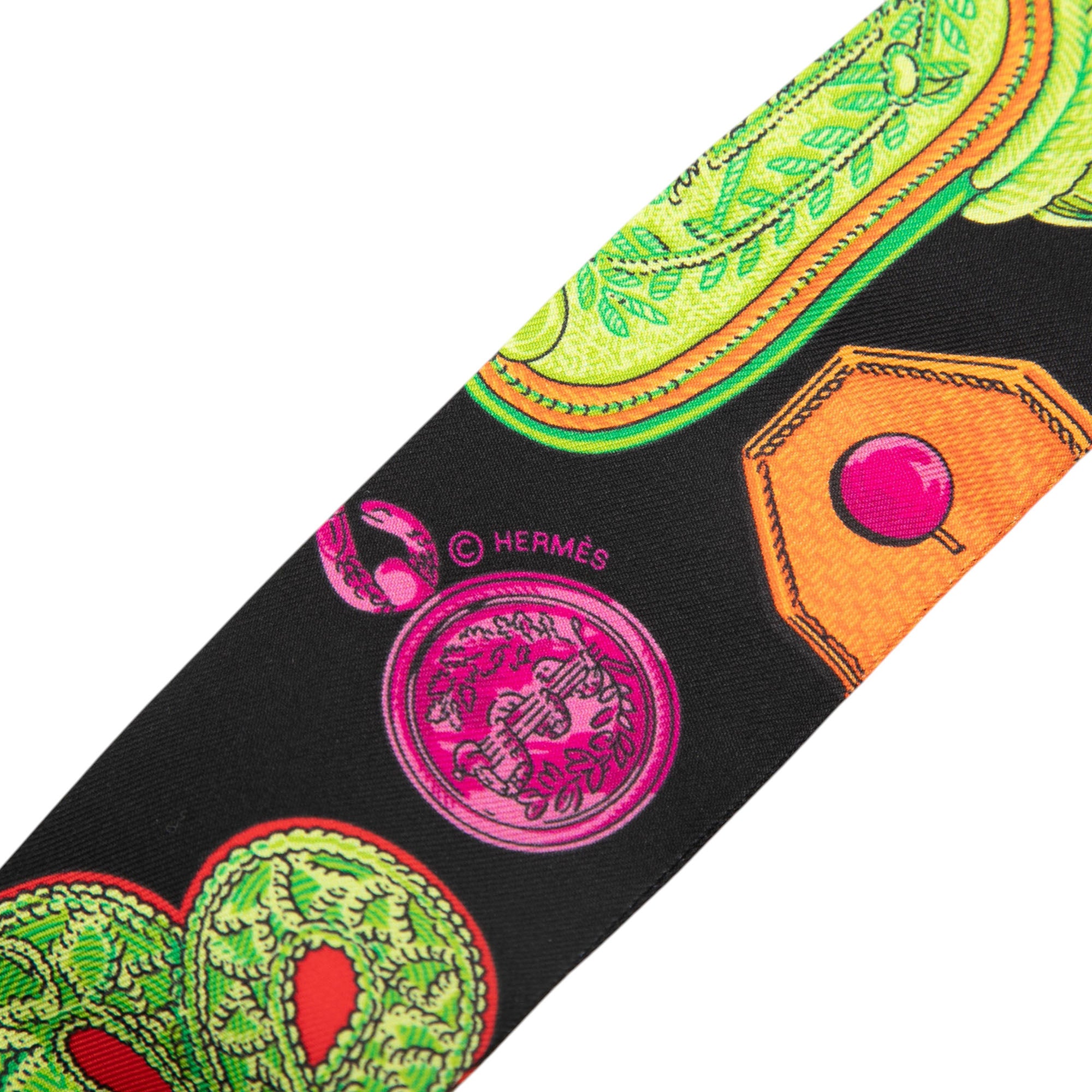 Epaulettes de Gala Silk Twilly Scarf - Image 5