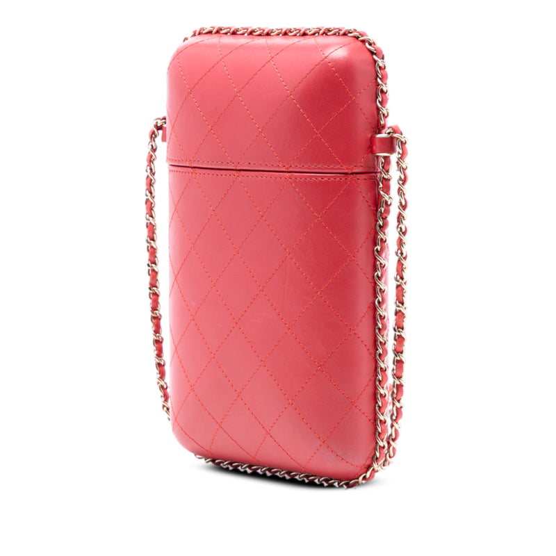 CC Quilted Lambskin Chain Around Phone Holder - Image 2