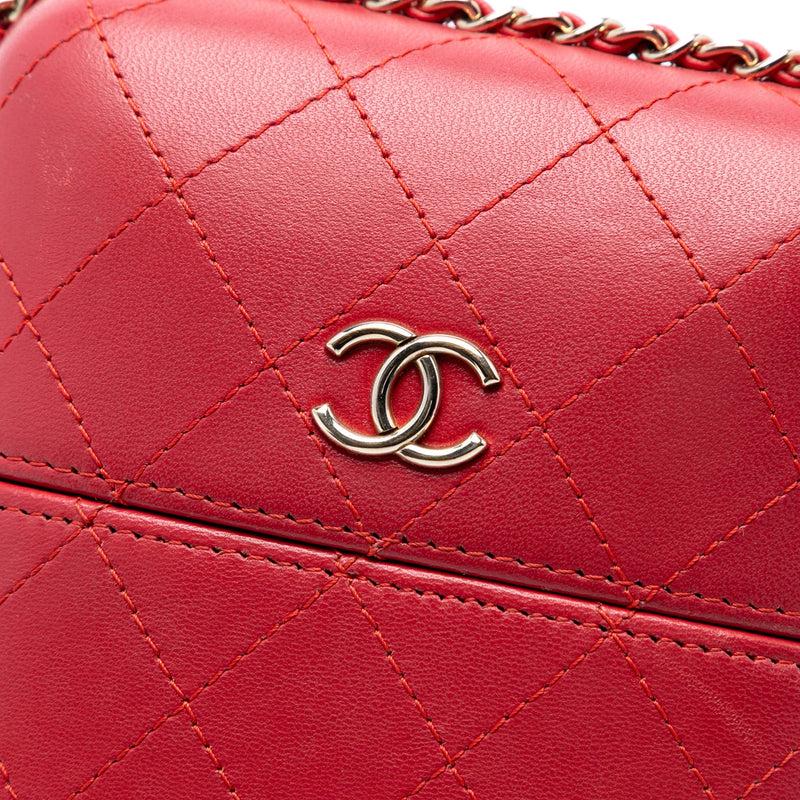 CC Quilted Lambskin Chain Around Phone Holder - Image 6