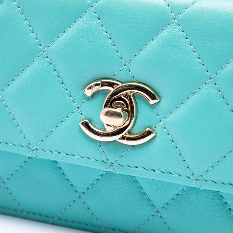 Quilted Lambskin Trendy CC Wallet On Chain - Image 5