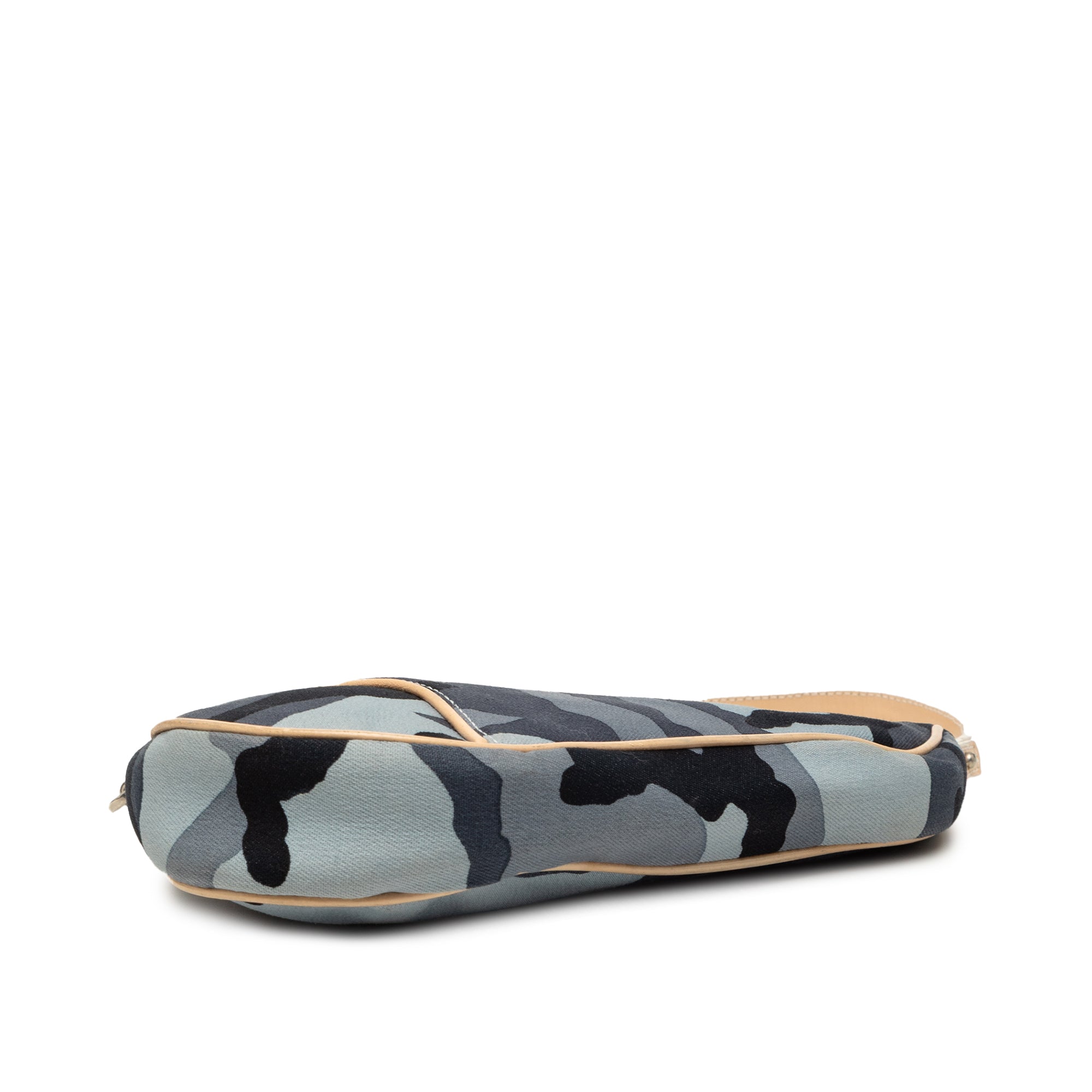 Mini Canvas Camouflage Saddle Pochette - Image 3