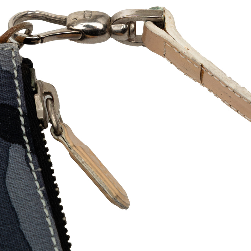 Mini Canvas Camouflage Saddle Pochette - Image 8