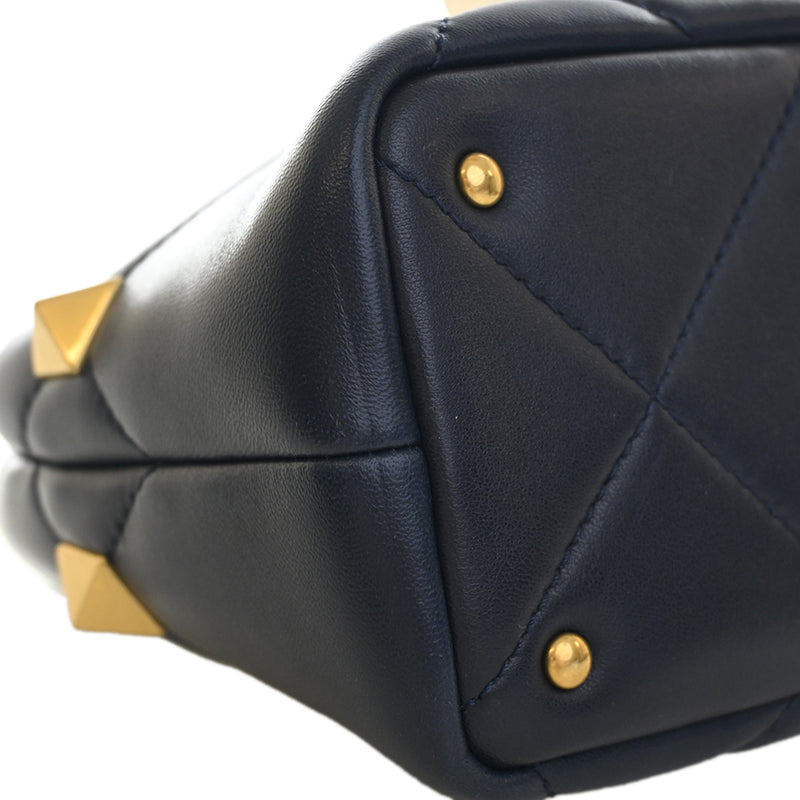 Small Nappa Roman Stud The Handle Bag - Image 10