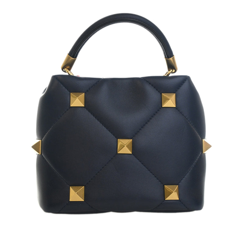 Small Nappa Roman Stud The Handle Bag - Image 4