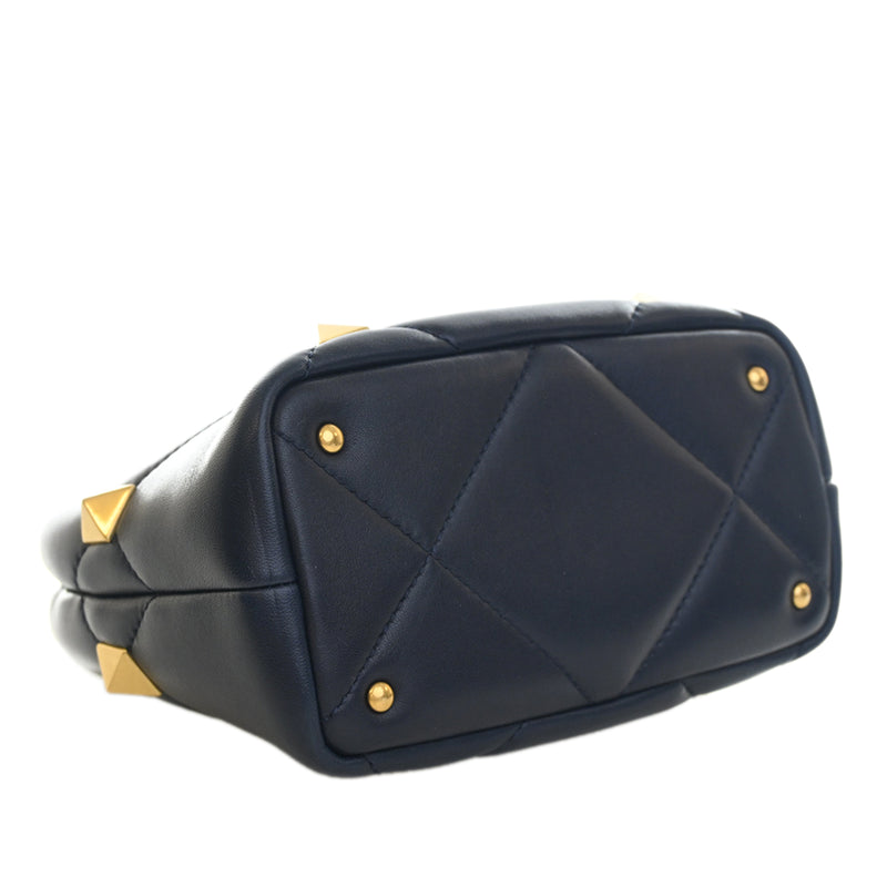 Small Nappa Roman Stud The Handle Bag - Image 5