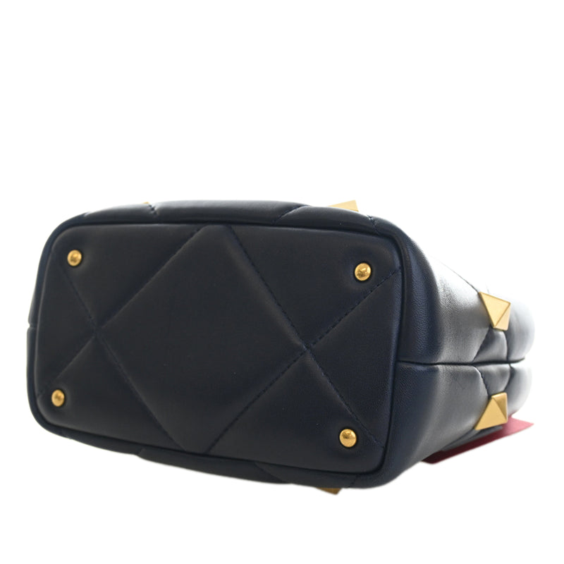 Small Nappa Roman Stud The Handle Bag - Image 6