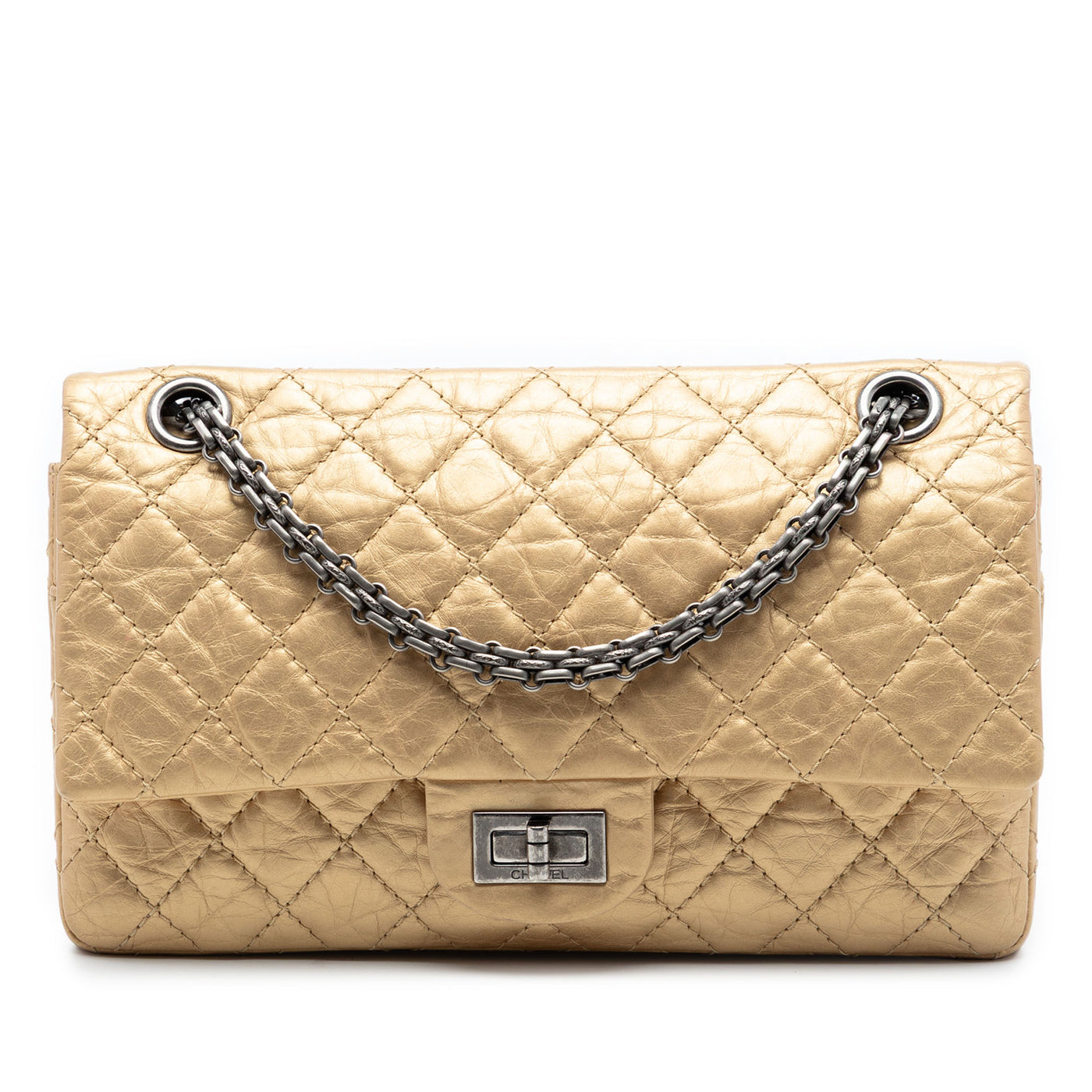 Quilted Aged Calfskin Reissue 2.55 Double Flap 225 - Image 1