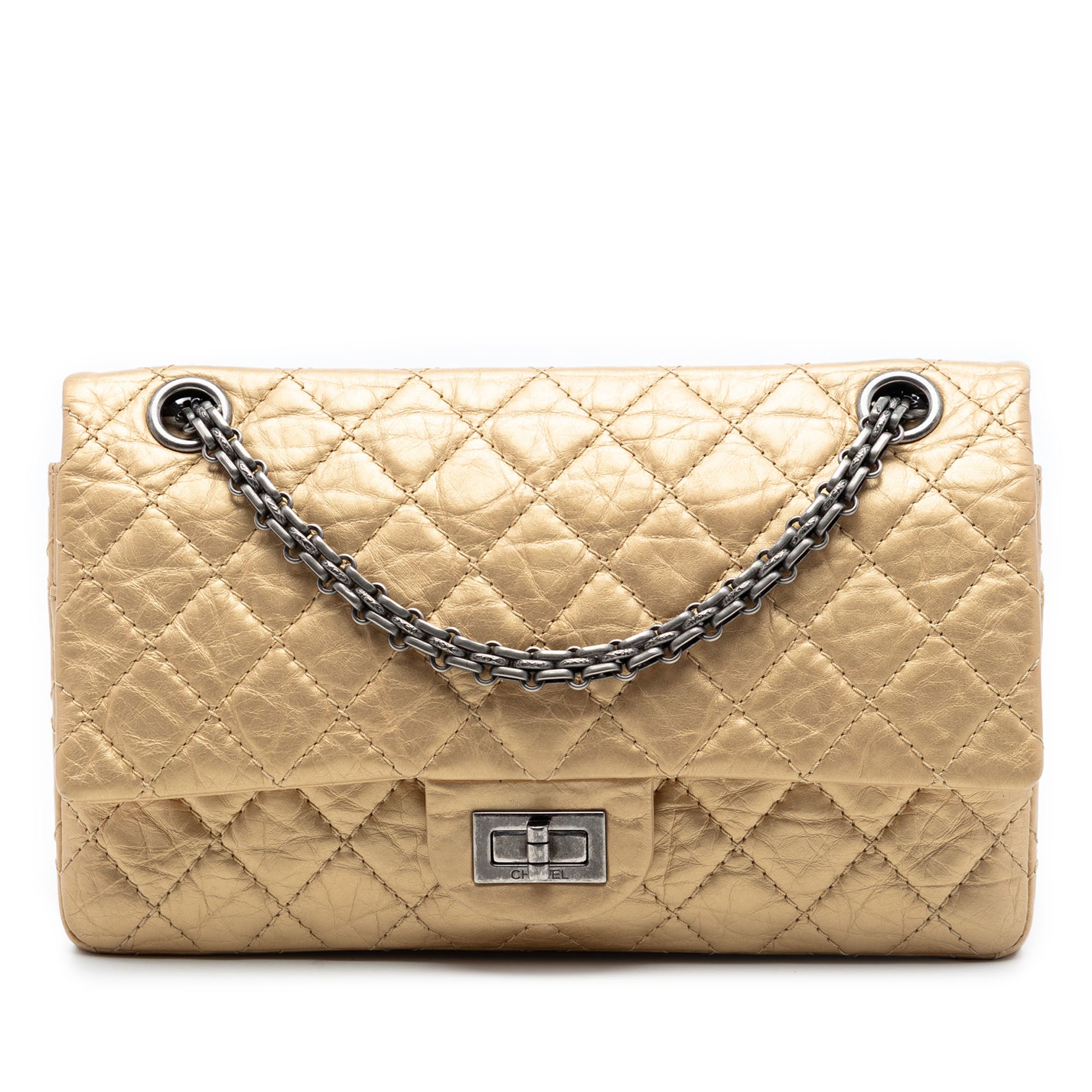 Quilted Aged Calfskin Reissue 2.55 Double Flap 225 - Image 1