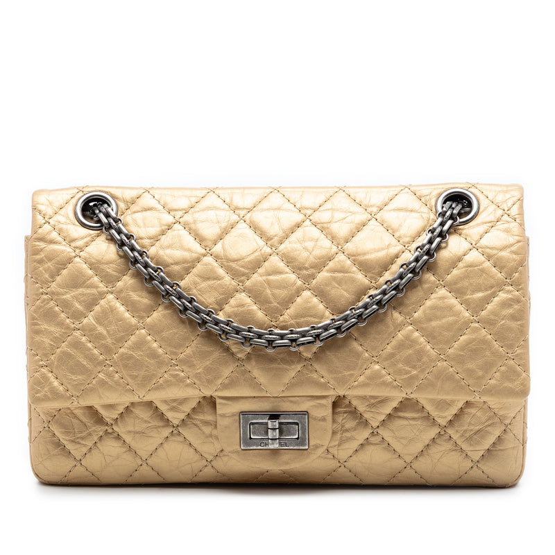 Quilted Aged Calfskin Reissue 2.55 Double Flap 225