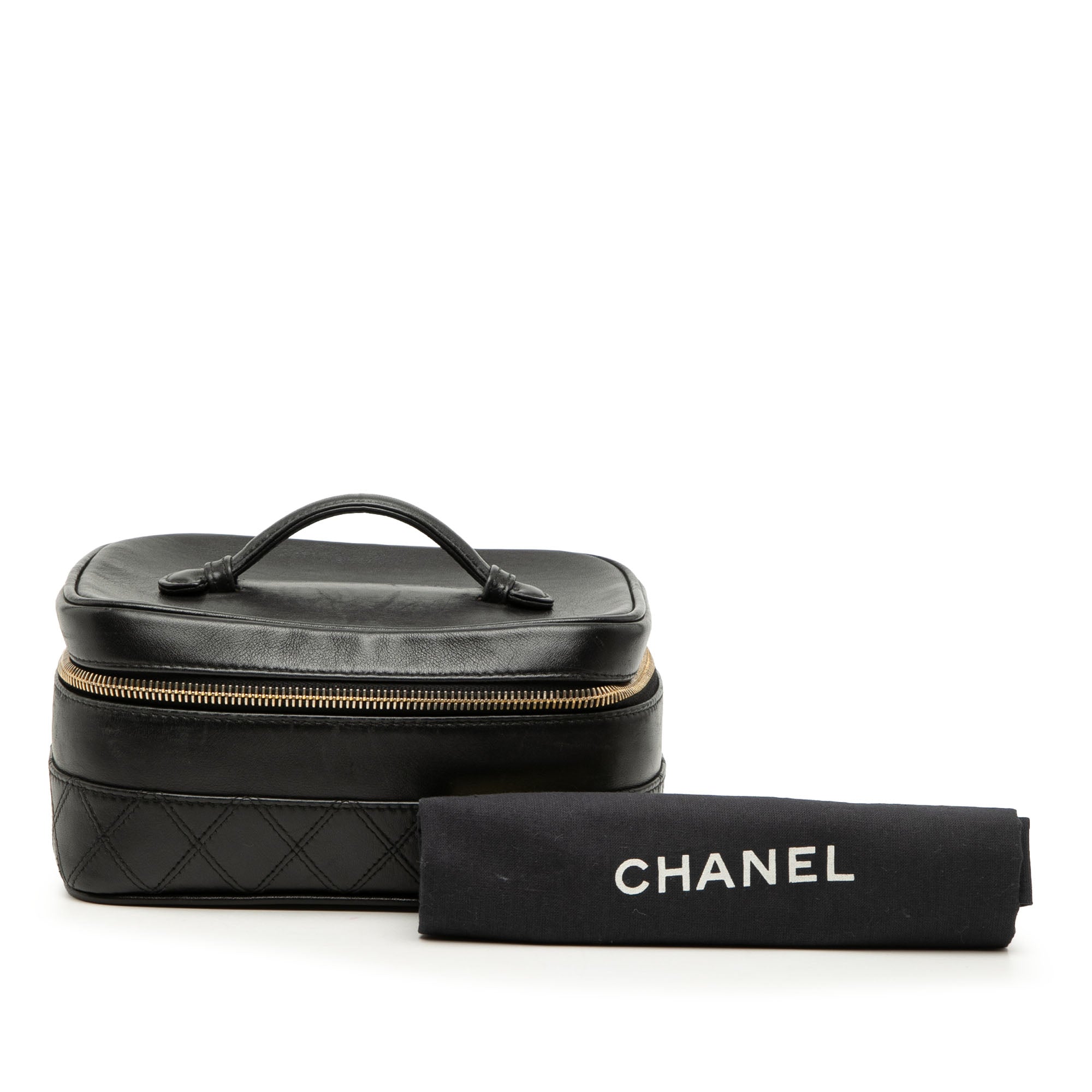 CC Quilted Lambskin Vanity Bag - Image 8