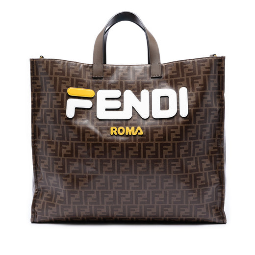 Fila Zucca Coated Canvas Logo Mania Shopper Tote - Image 1